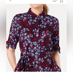 floral print, Calvin Klein's shirtdress